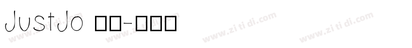 JustJo 中等字体转换